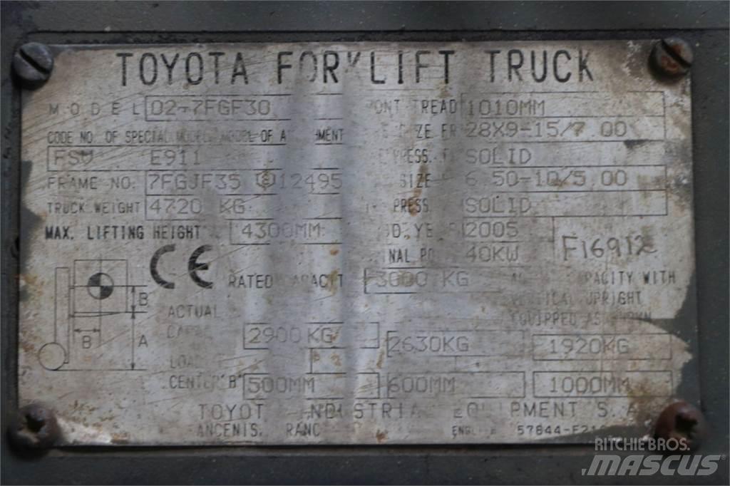 Toyota 02-7FGF30 Plinski viličarji
