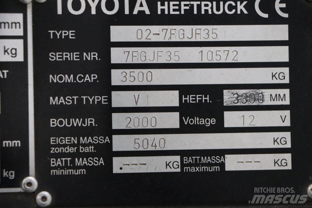 Toyota 02-7FGJF35 Plinski viličarji