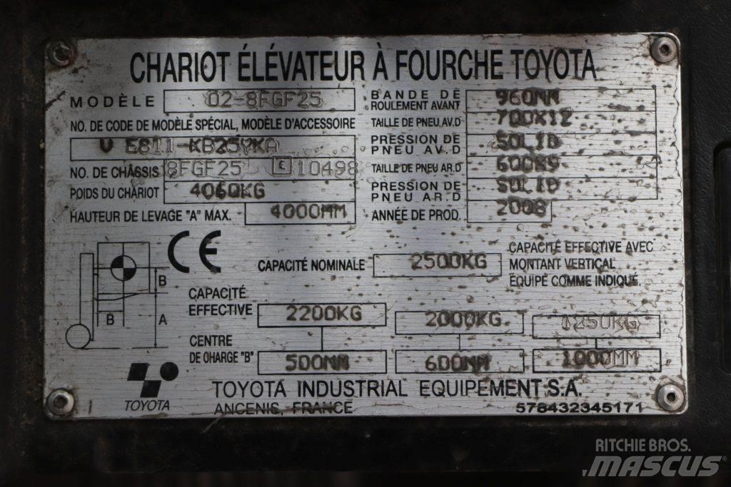 Toyota 02-8FGF25 Plinski viličarji