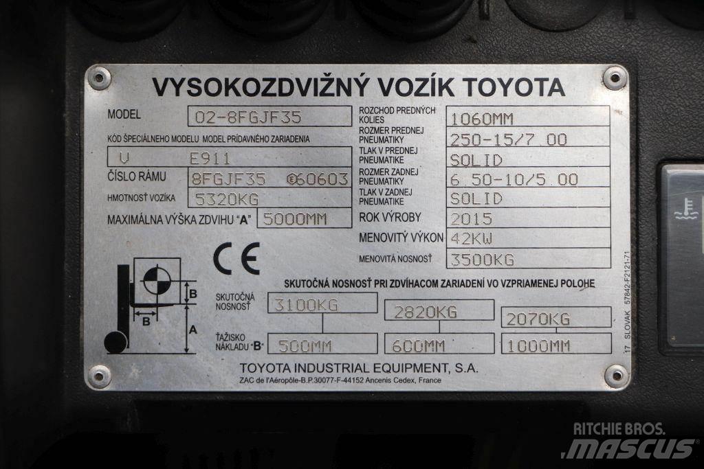 Toyota 02-8FGJF35 Plinski viličarji
