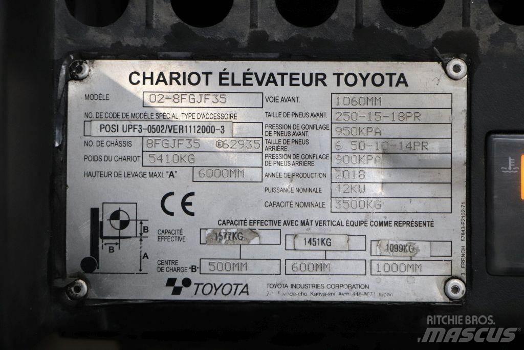 Toyota 02-8FGJF35 Plinski viličarji