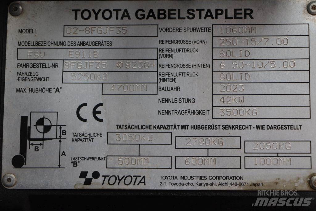 Toyota 02-8FGJF35 Plinski viličarji