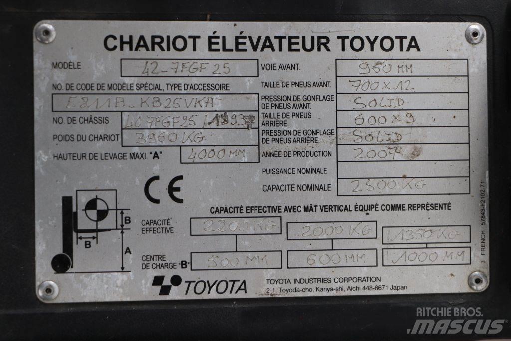 Toyota 42-7FGF25 Plinski viličarji