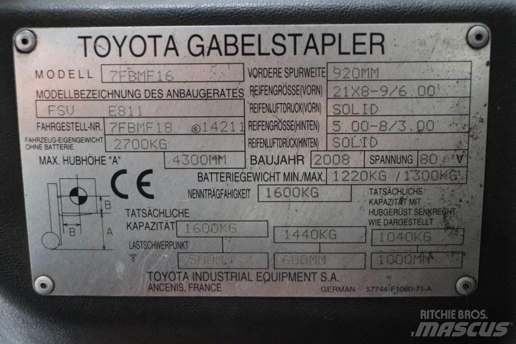 Toyota 7FBMF16 Električni viličarji