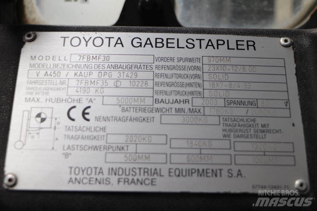 Toyota 7FBMF30 Električni viličarji
