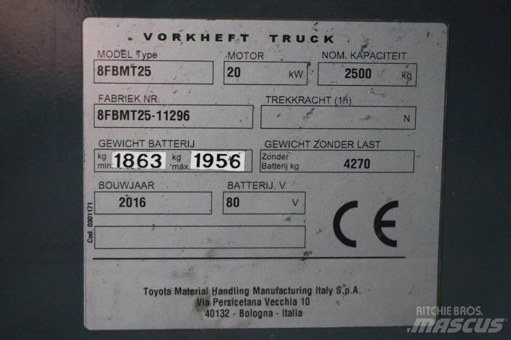 Toyota 8FBMT25 Električni viličarji