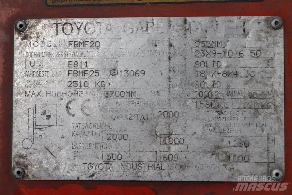 Toyota FBMF20 Električni viličarji