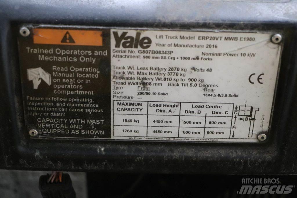 Yale ERP20VT Električni viličarji