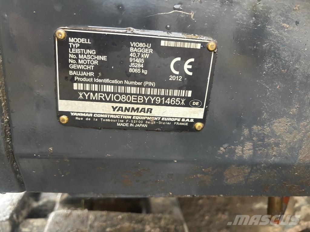 Yanmar Vio 80 U Midi bagri 7t – 12t
