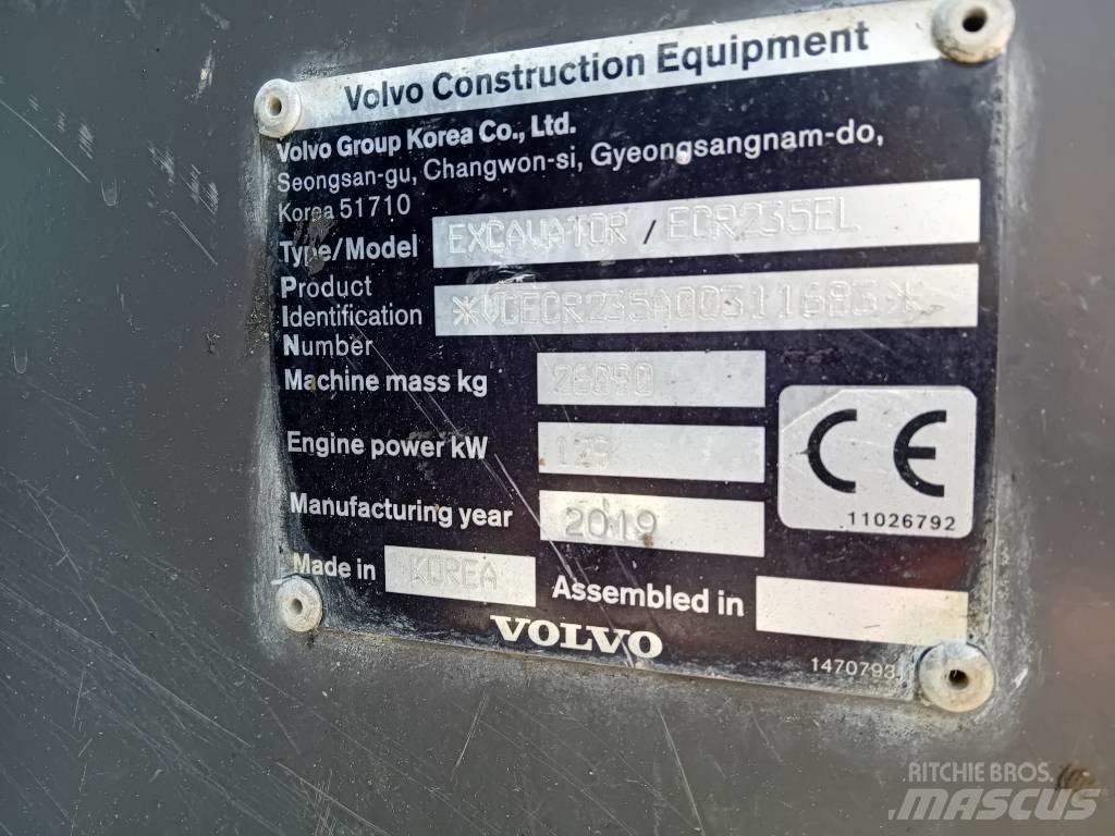 Volvo ECR 235 E Bagri goseničarji