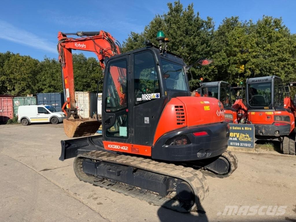 Kubota KX 080-4a2 Midi bagri 7t – 12t