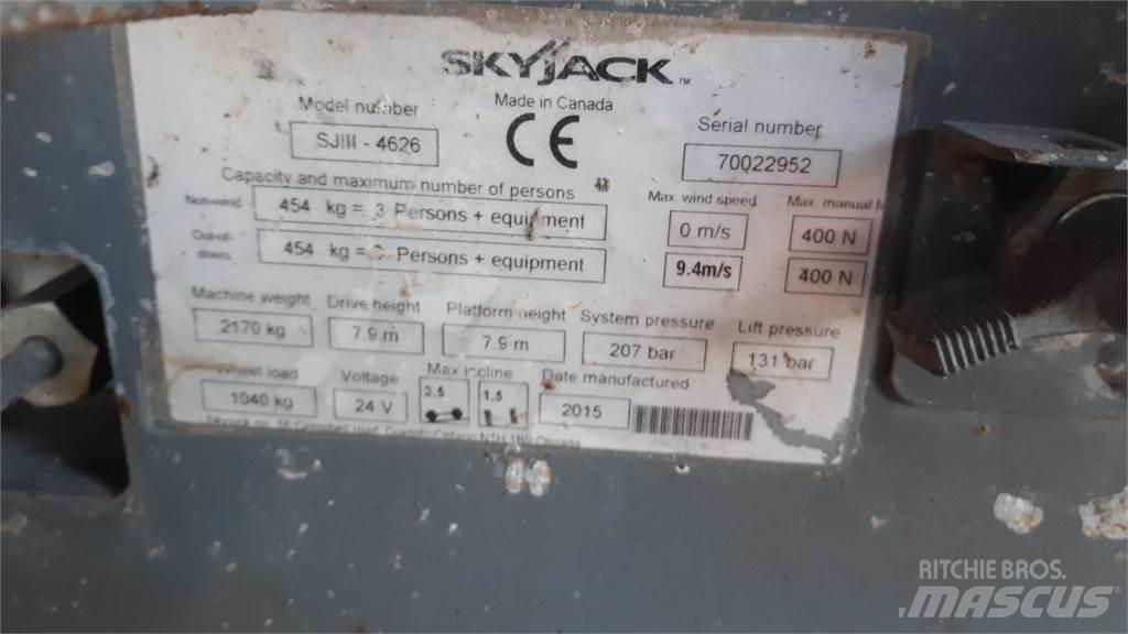 SkyJack SJIII4626 Škarjaste dvižne ploščadi