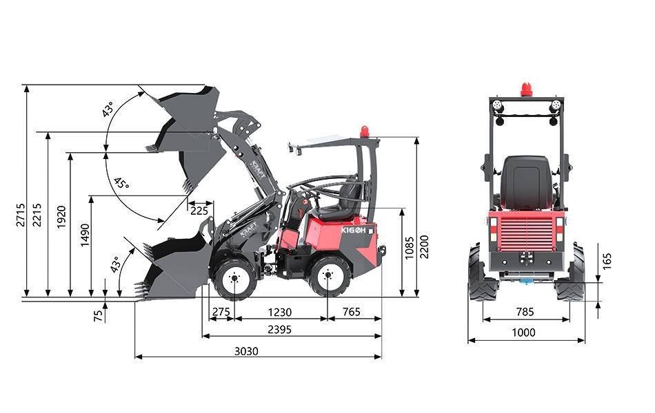 Kraft K160H Kolesni nakladalci