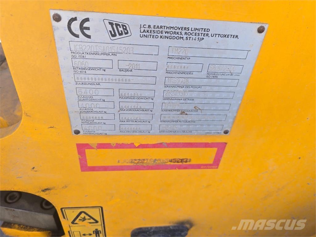 JCB TM 220 Kolesni nakladalci