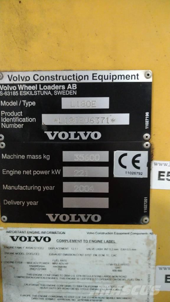 Volvo L 180 E HL Kolesni nakladalci
