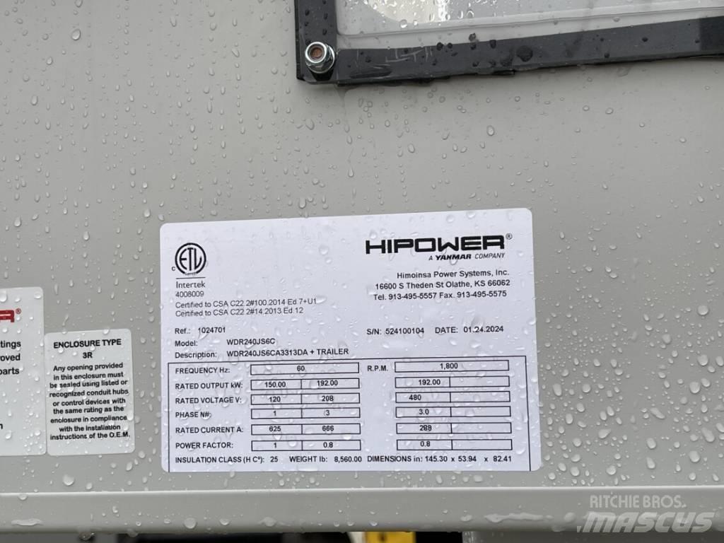 Hipower HRJW-240 Dizelski agregati