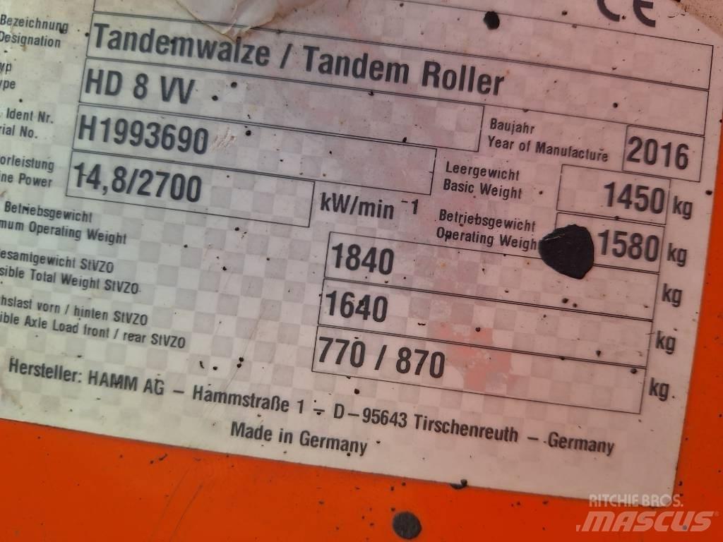 Hamm HD 8 VV Dvojni valjarji