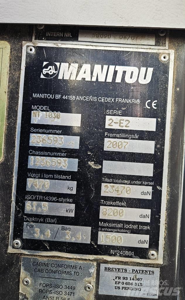 Manitou 1030 Teleskopski viličarji