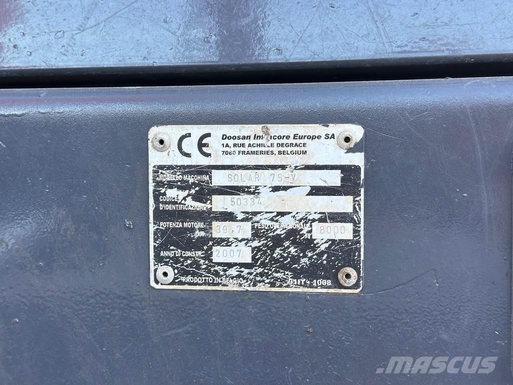 Doosan SOLAR 75V Midi bagri 7t – 12t