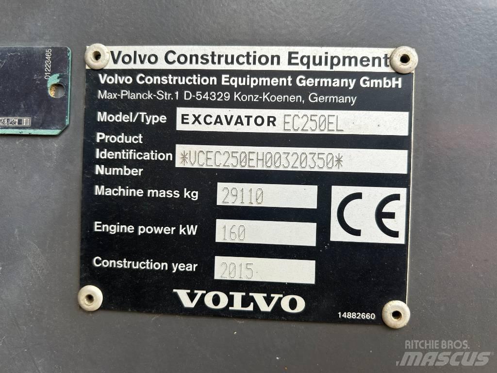Volvo EC 250 EL Bagri goseničarji