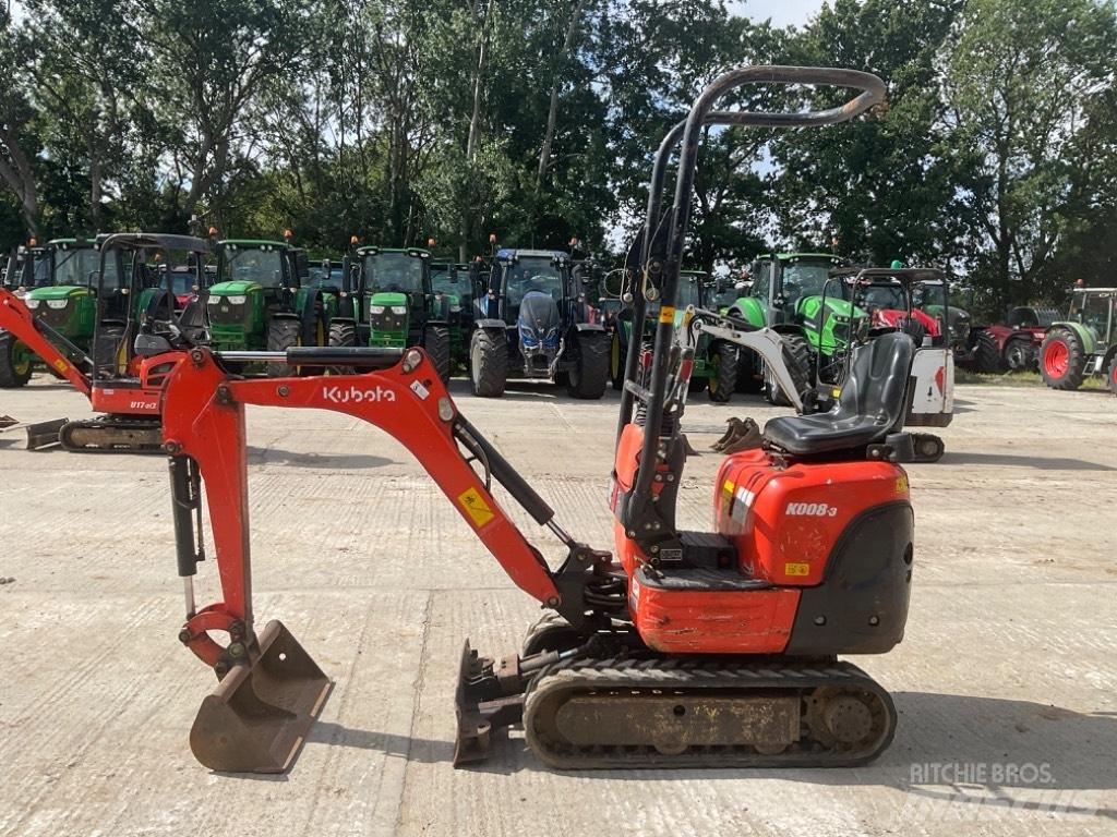 Kubota K 008-3 Mini bagri <7t