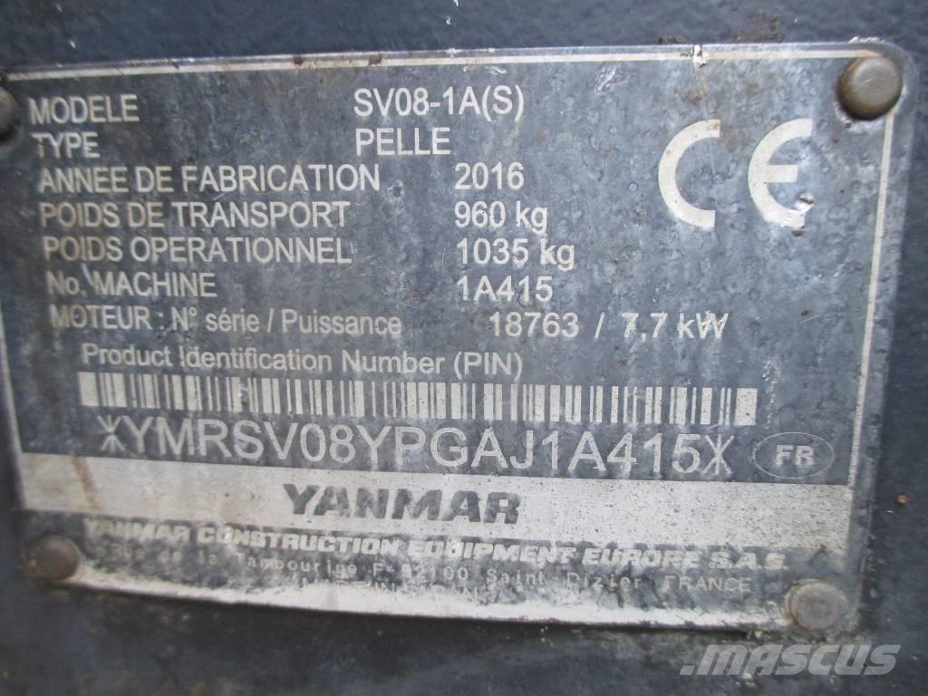 Yanmar SV 08-1 A Mini bagri <7t