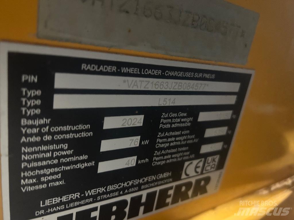Liebherr L 514 Kolesni nakladalci