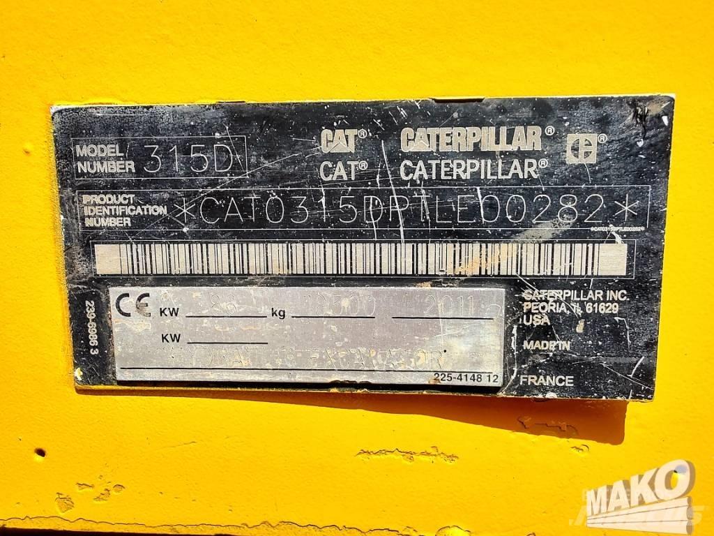 CAT 315 D Bagri goseničarji