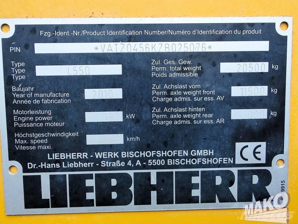 Liebherr L 550 Kolesni nakladalci