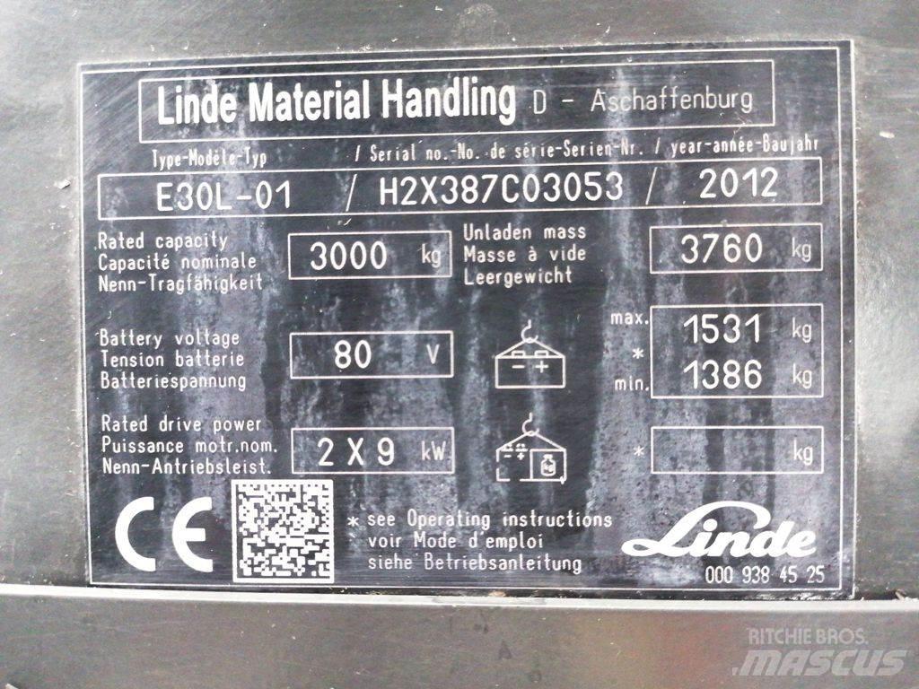 Linde E30L-01 Električni viličarji