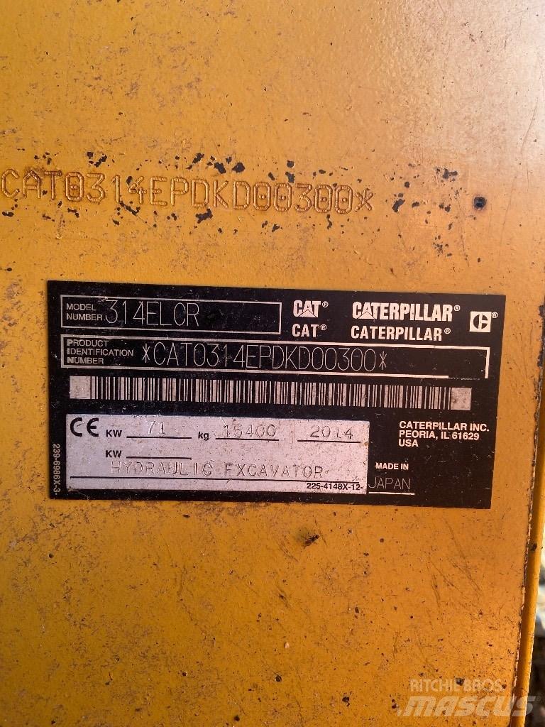 CAT 314 E LCR Bagri goseničarji