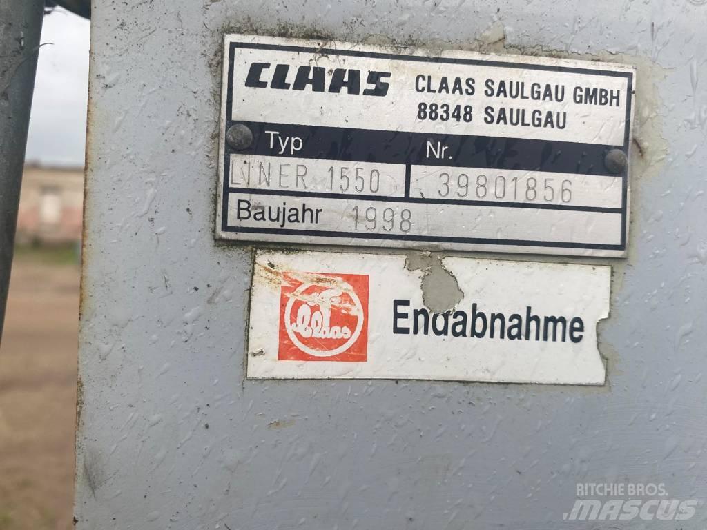 CLAAS Liner 1550 Obračalniki in zgrabljalniki