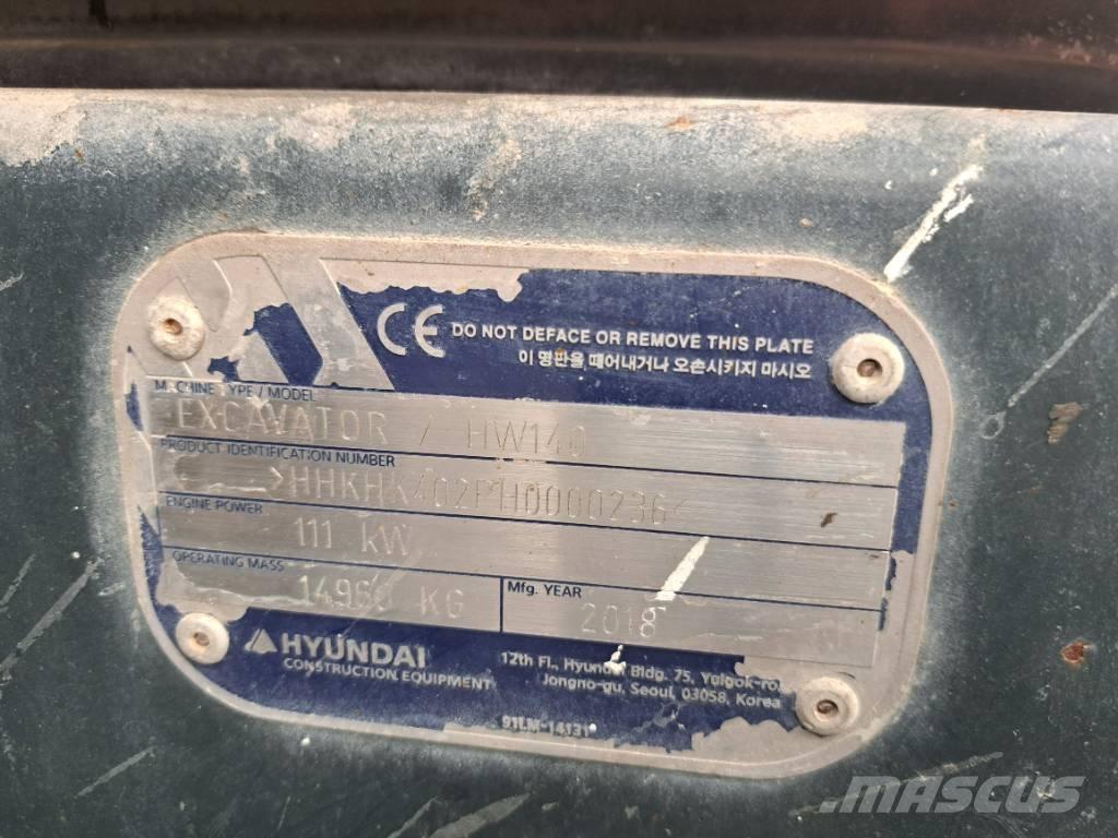 Hyundai HW 140 Bagri na kolesih