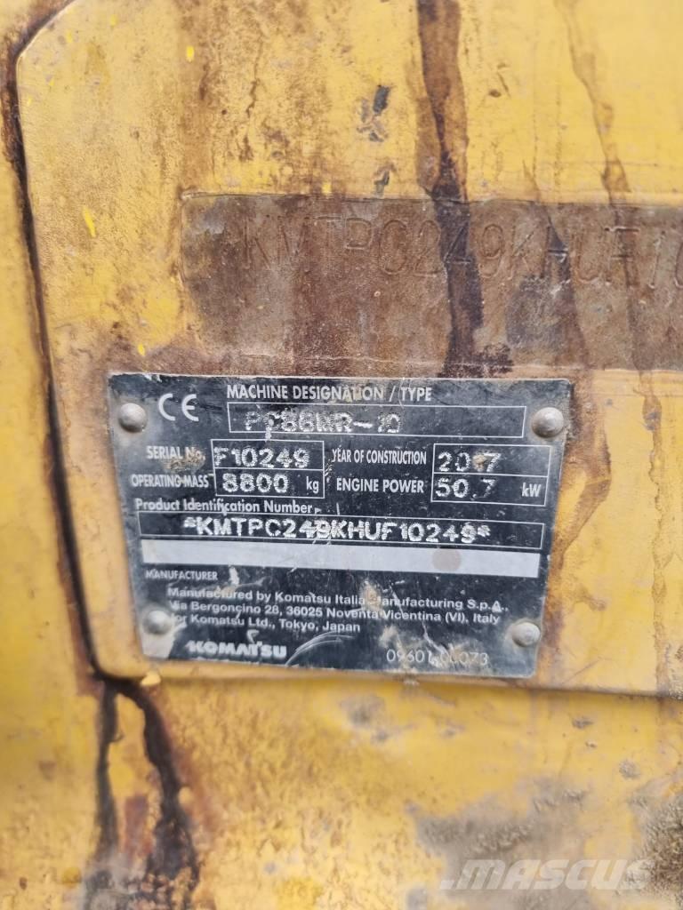 Komatsu PC 88 MR-10 Midi bagri 7t – 12t