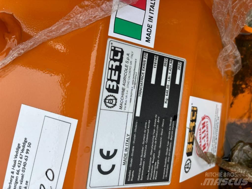 Berti EKR-S 220 Kosilnice za pašnike