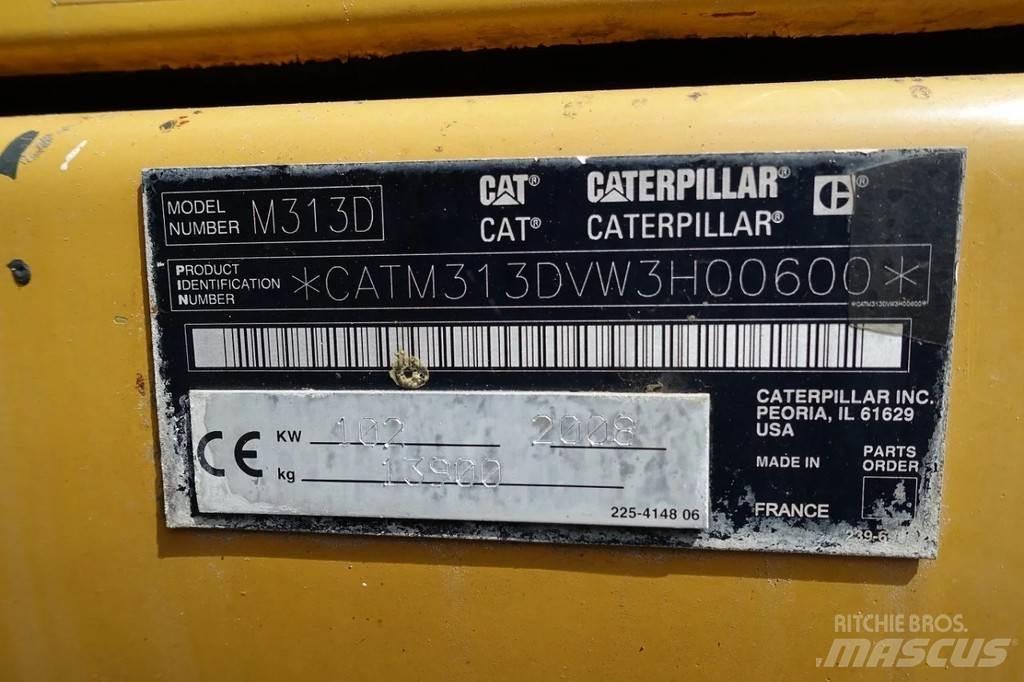 CAT M313 D Bagri na kolesih