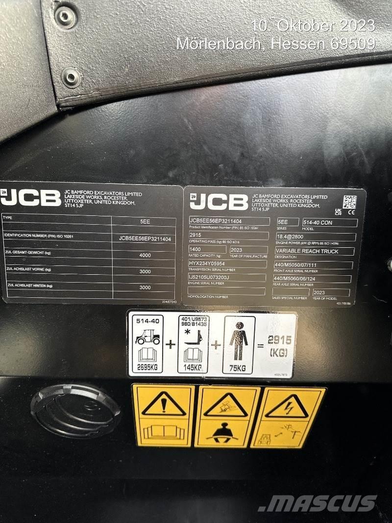 JCB 514-40 CON Teleskopski viličarji