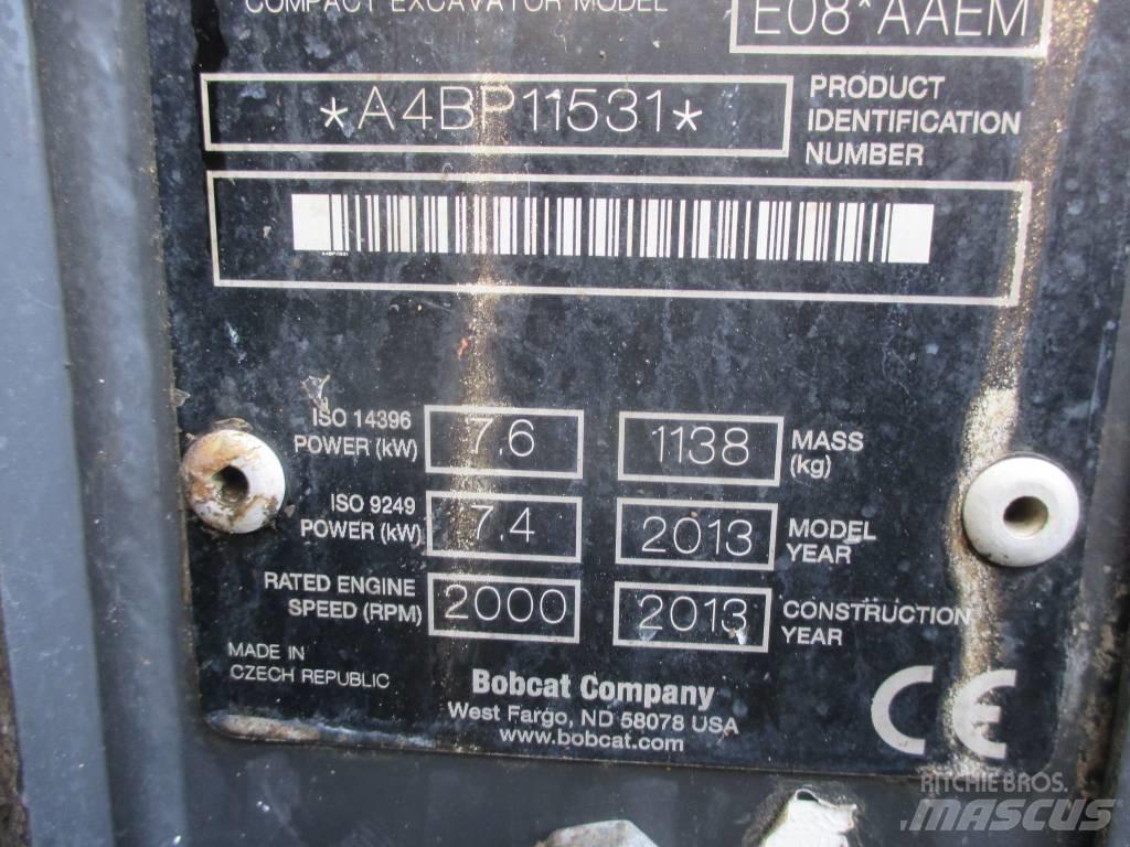 Bobcat E 08 Mini bagri <7t