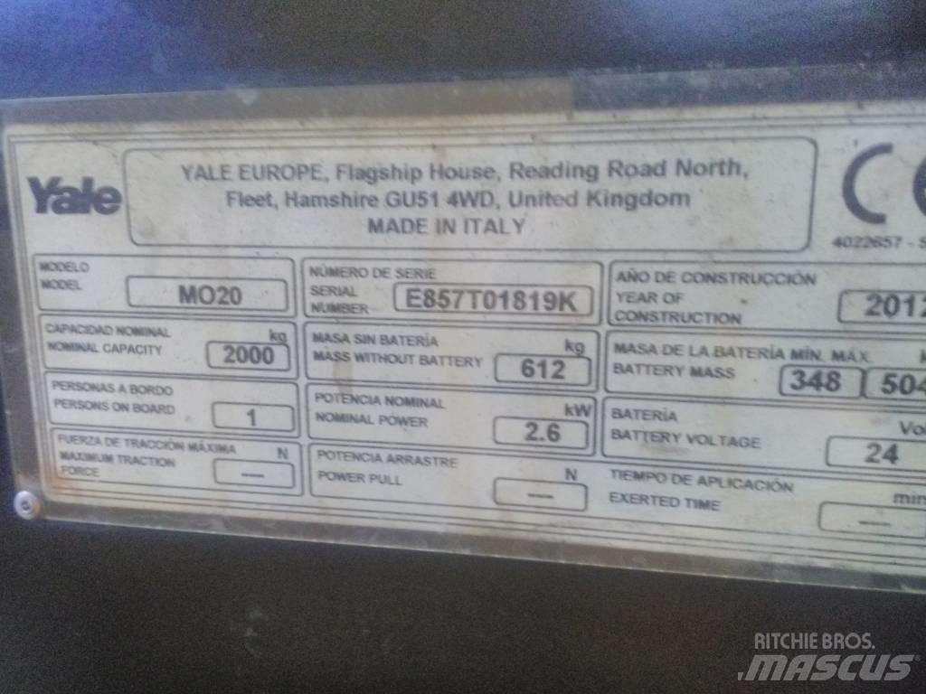 Yale MO20 Nizko dvižni komisionirni viličar