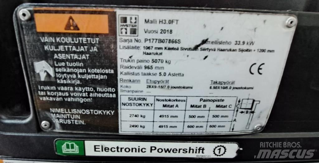 Hyster H3.0FT Dizelski viličarji
