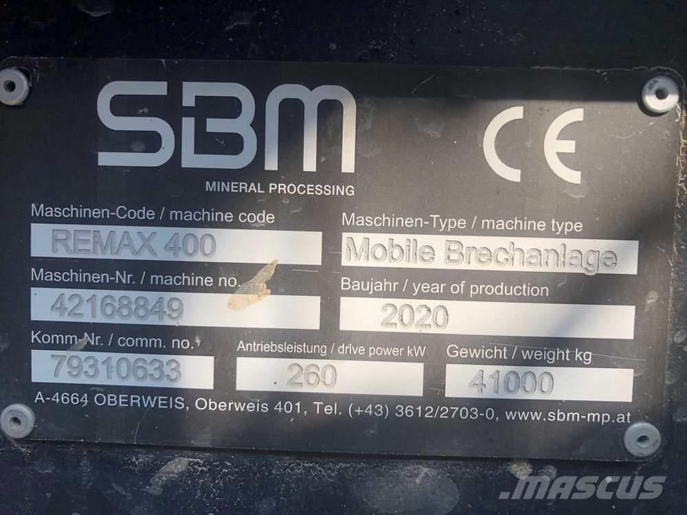 SBM Remax 400 Mobilni drobilniki