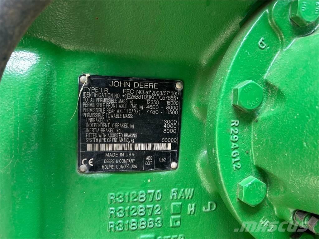 John Deere 8310R Traktorji