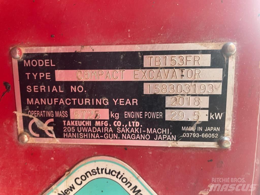 Takeuchi TB 153 FR Mini bagri <7t
