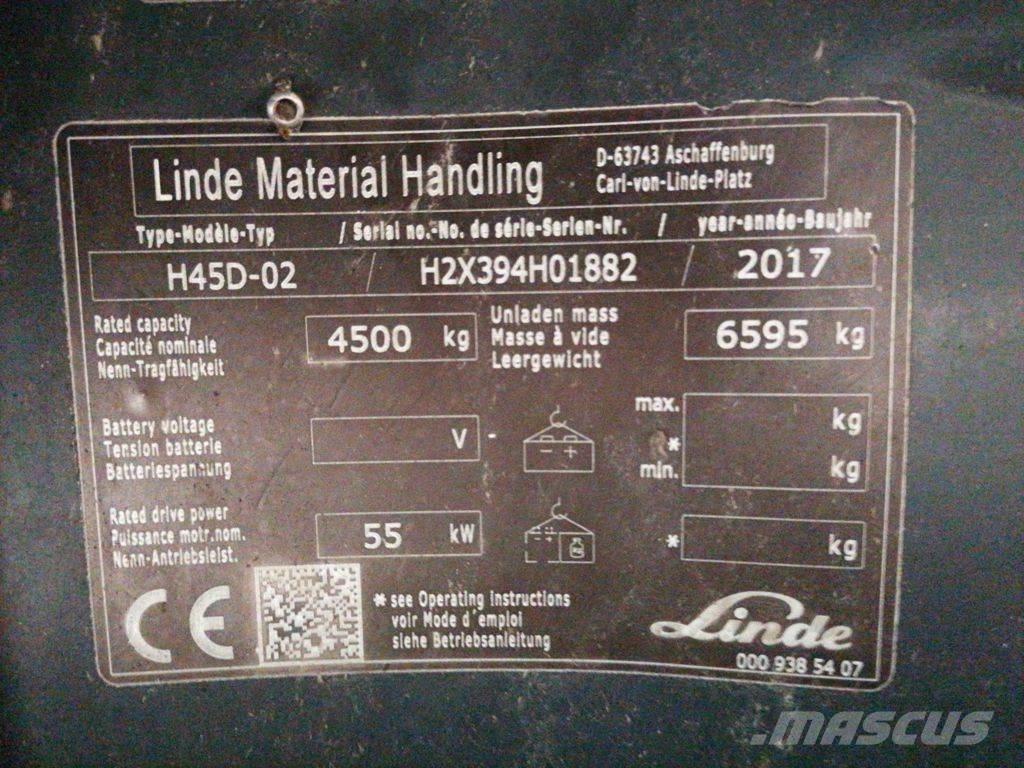 Linde H45D-02 Dizelski viličarji