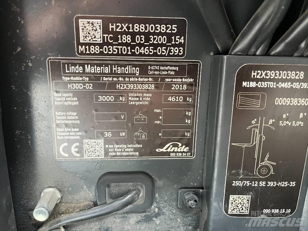 Linde H30D-02 Dizelski viličarji