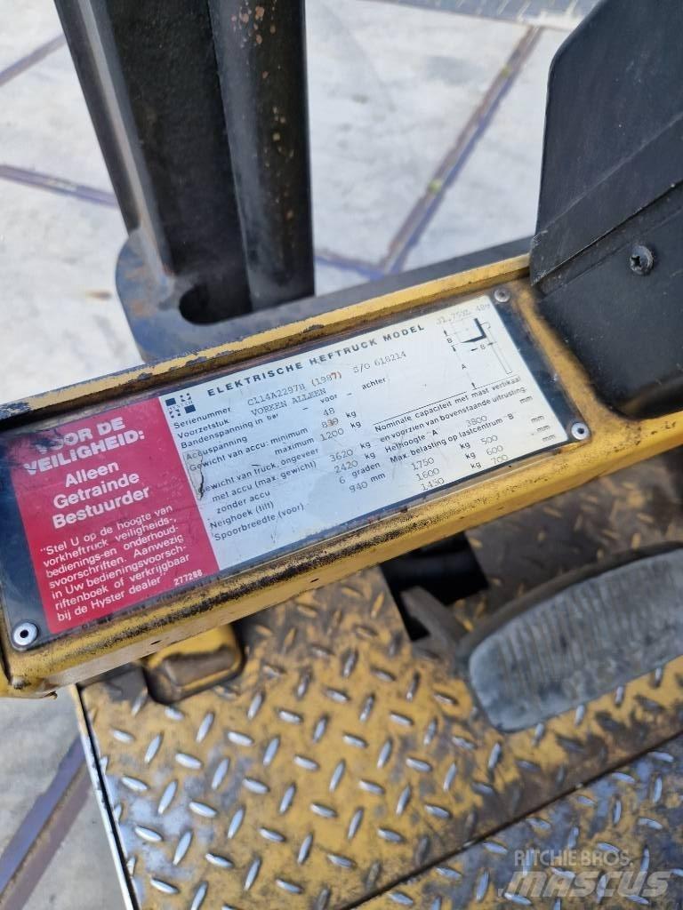 Hyster J 1.75xl Električni viličarji