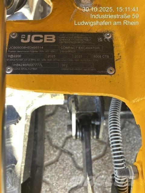 JCB 8008CTS Mini bagri <7t