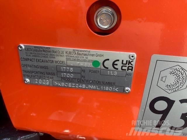Kubota U 17-3 Mini bagri <7t