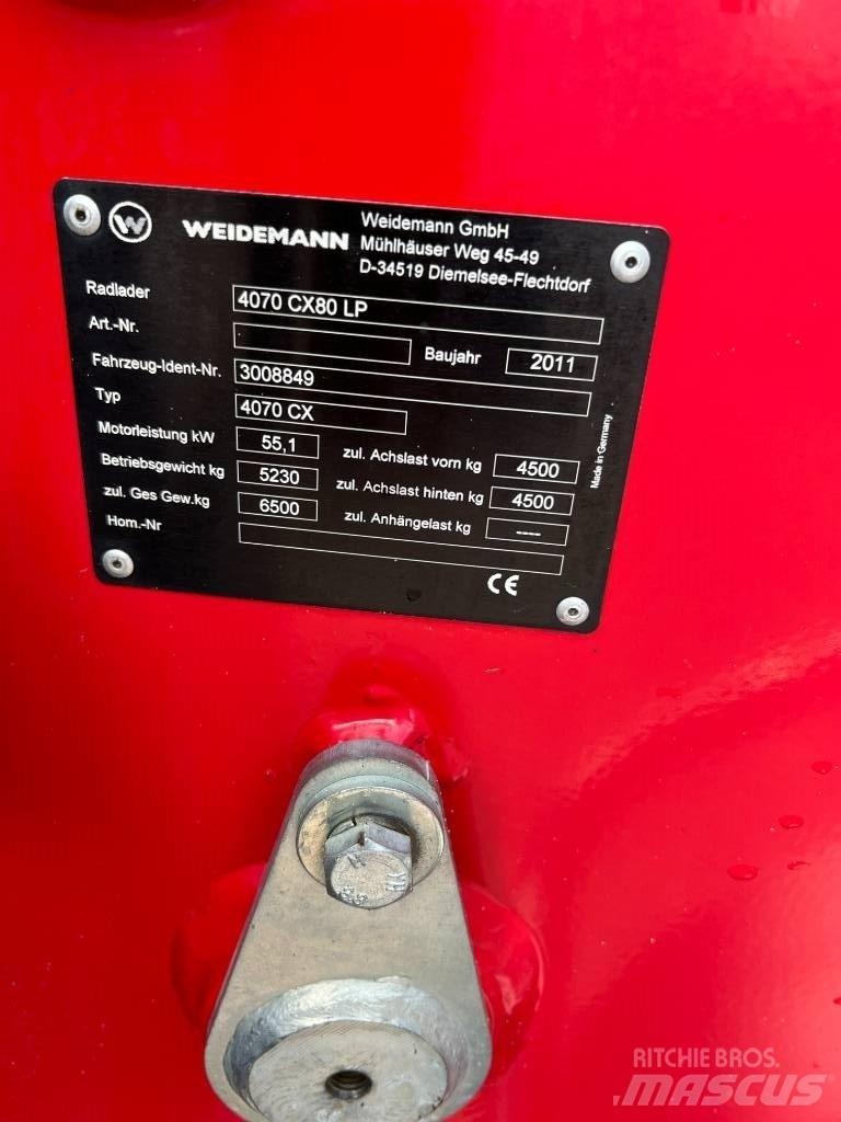 Weidemann 4070CX80LP Kolesni nakladalci
