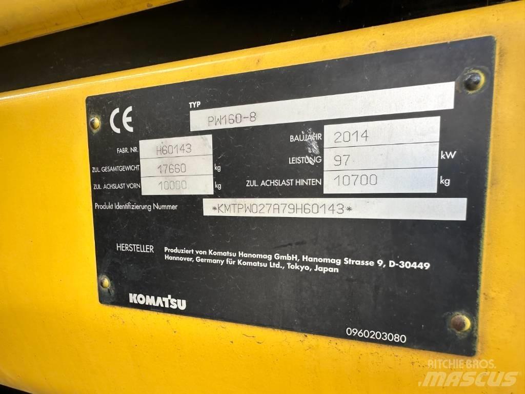 Komatsu PW 160-8 Bagri na kolesih